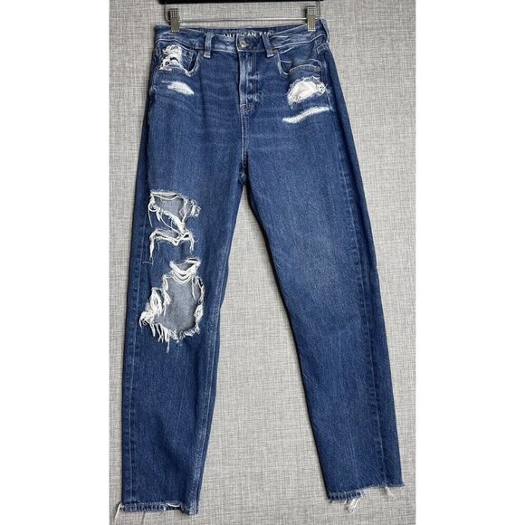 Jupe Jean American Eagle Taille 6 - Bleu, Stretch, Coupe Basse, Neuf Sans étiquettes